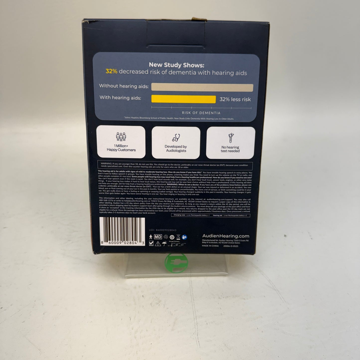 New Audien Atom Pro 2 Rechargeable Hearing Aids AP2DB007