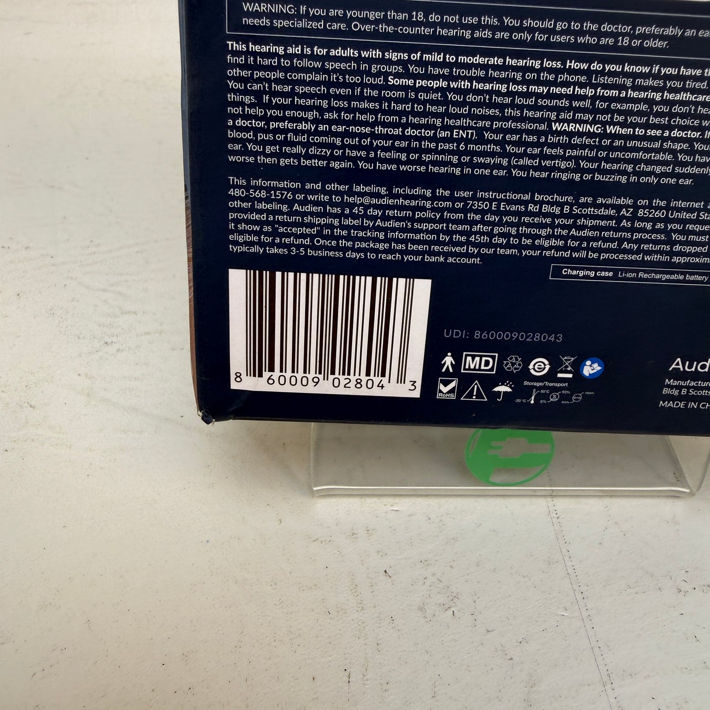 New Audien Atom Pro 2 Rechargeable Hearing Aids AP2DB007