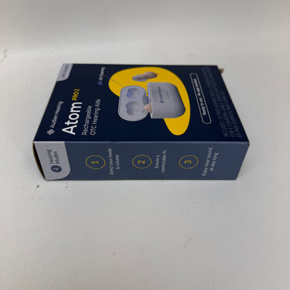 New Audien Atom Pro 2 Rechargeable Hearing Aids AP2DB007