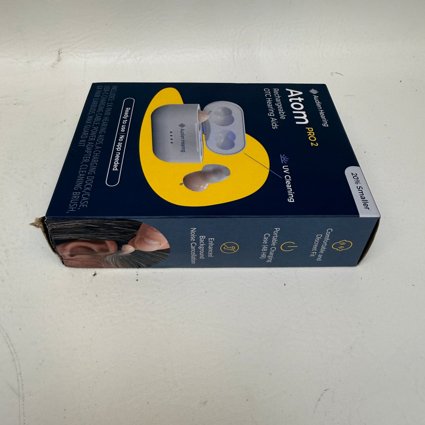 New Audien Atom Pro 2 Rechargeable Hearing Aids AP2DB007