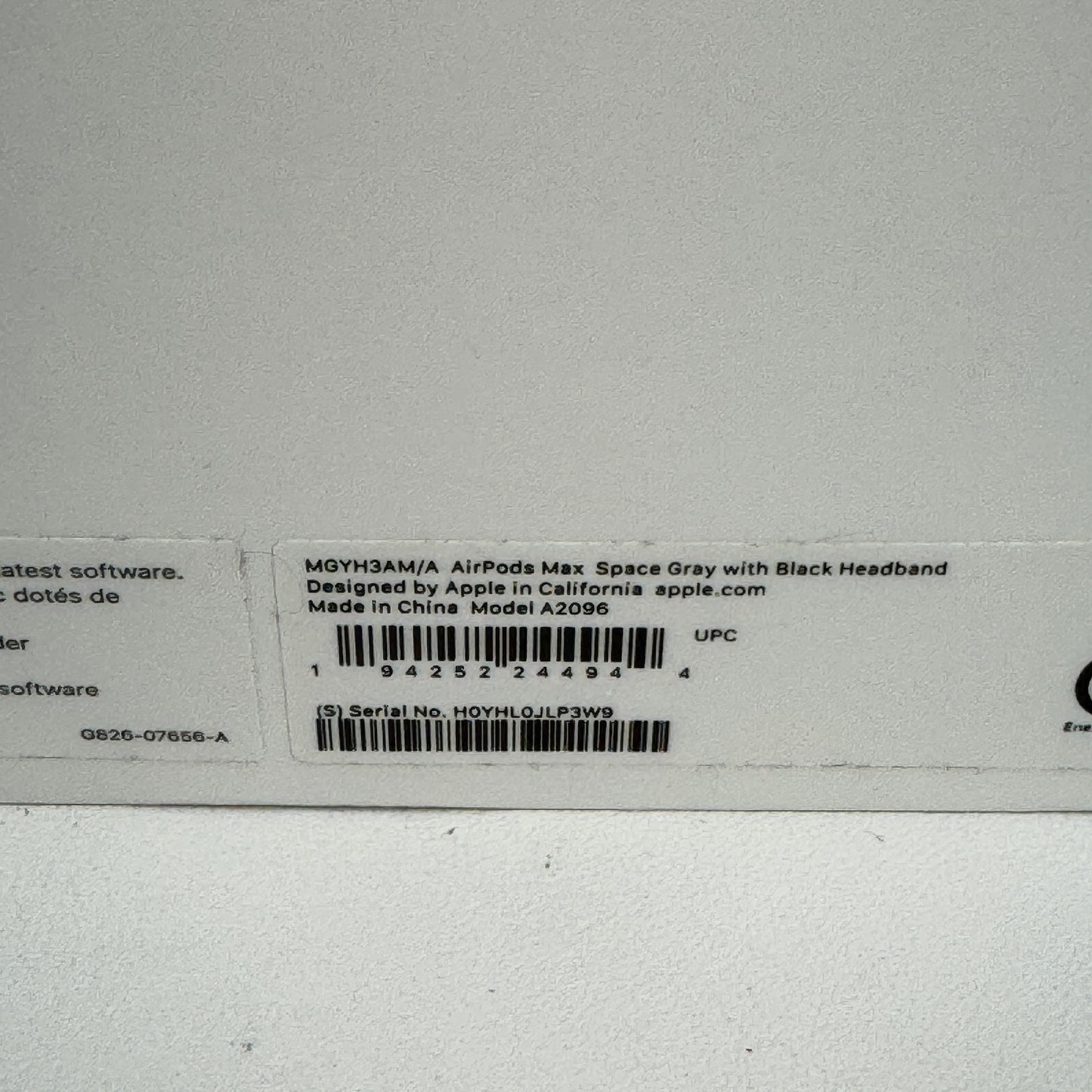 Apple AirPods Max Wireless Over-Ear Headphones Space Gray MGYH3AM/A