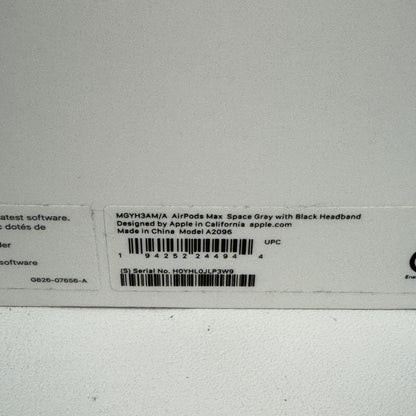 Apple AirPods Max Wireless Over-Ear Headphones Space Gray MGYH3AM/A