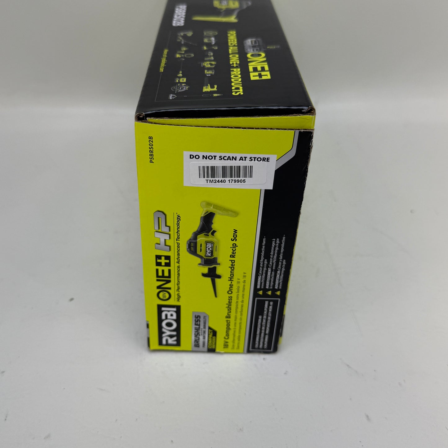 New Ryobi ONE+ HP 18V Compact  Brushless One-Handed Reciprocating Saw PSBRS02B