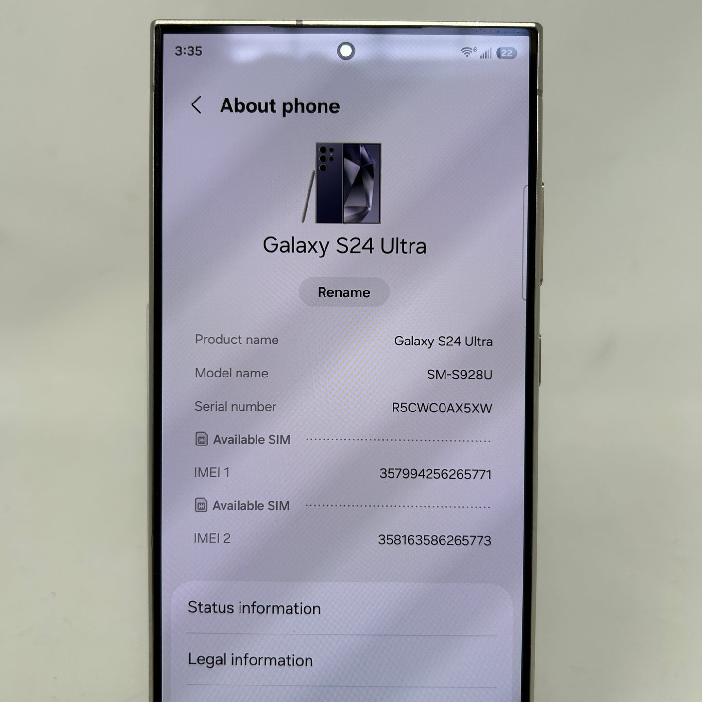 Factory Unlocked Samsung Galaxy S24 Ultra 12GB RAM 256GB SM-S928U Violet