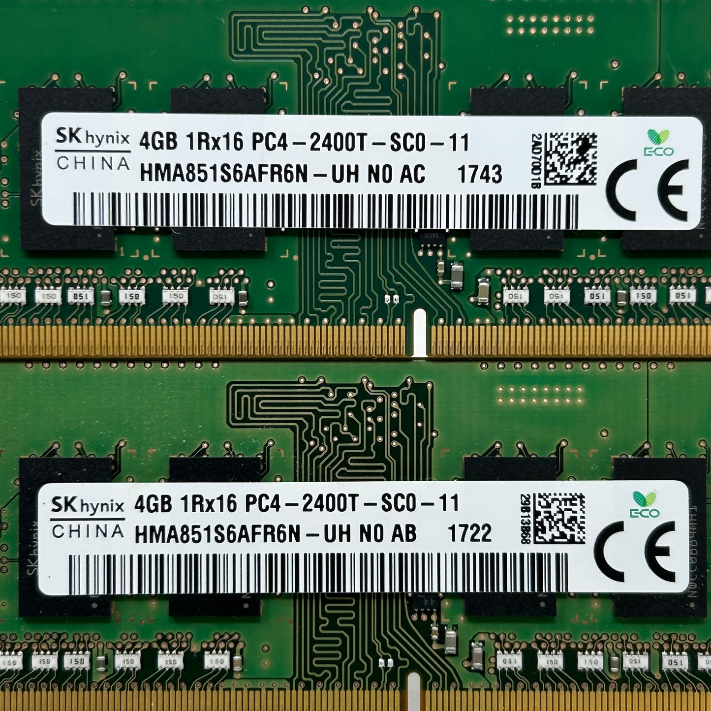 SK Hynix PC4-2400T-SC0 8GB (2x4GB) RAM DDR4 2400MHz HMA851S6AFR6N-UH