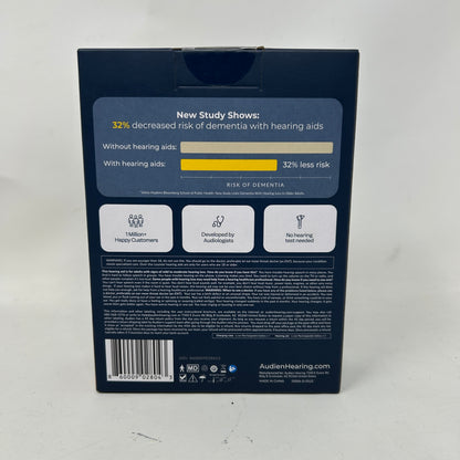 New Audien  Atom Pro 2 OTC Hearing Aid 95011450