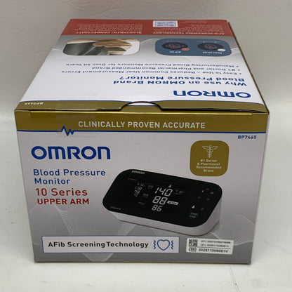 New Omron 10 Series Wireless Blood Pressure Monitor - BP7465 - AFib Detection