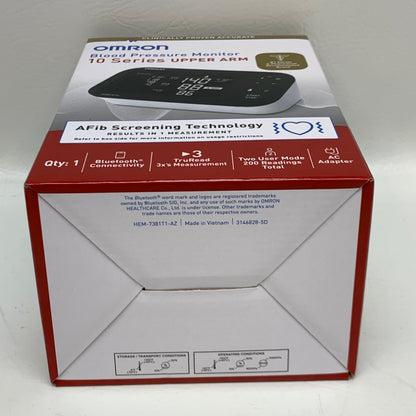 New Omron 10 Series Wireless Blood Pressure Monitor - BP7465 - AFib Detection