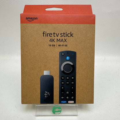 New Amazon Fire TV Stick 4K Max 16GB Wi-Fi6E TV Remote Alexa Voice Control
