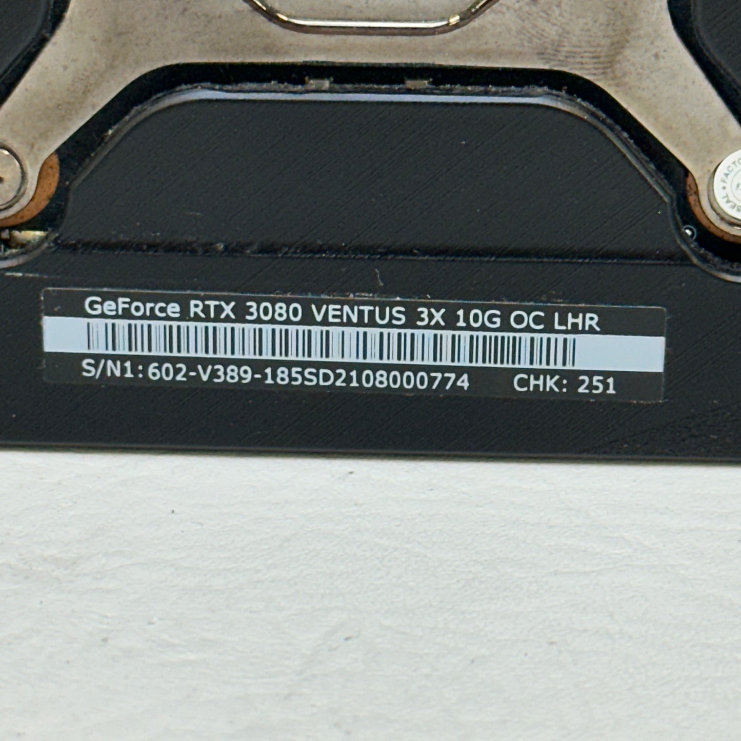 MSI GeForce RTX 3080 Ventus 3X OC LHR 10GB GDDR6X Graphics Card