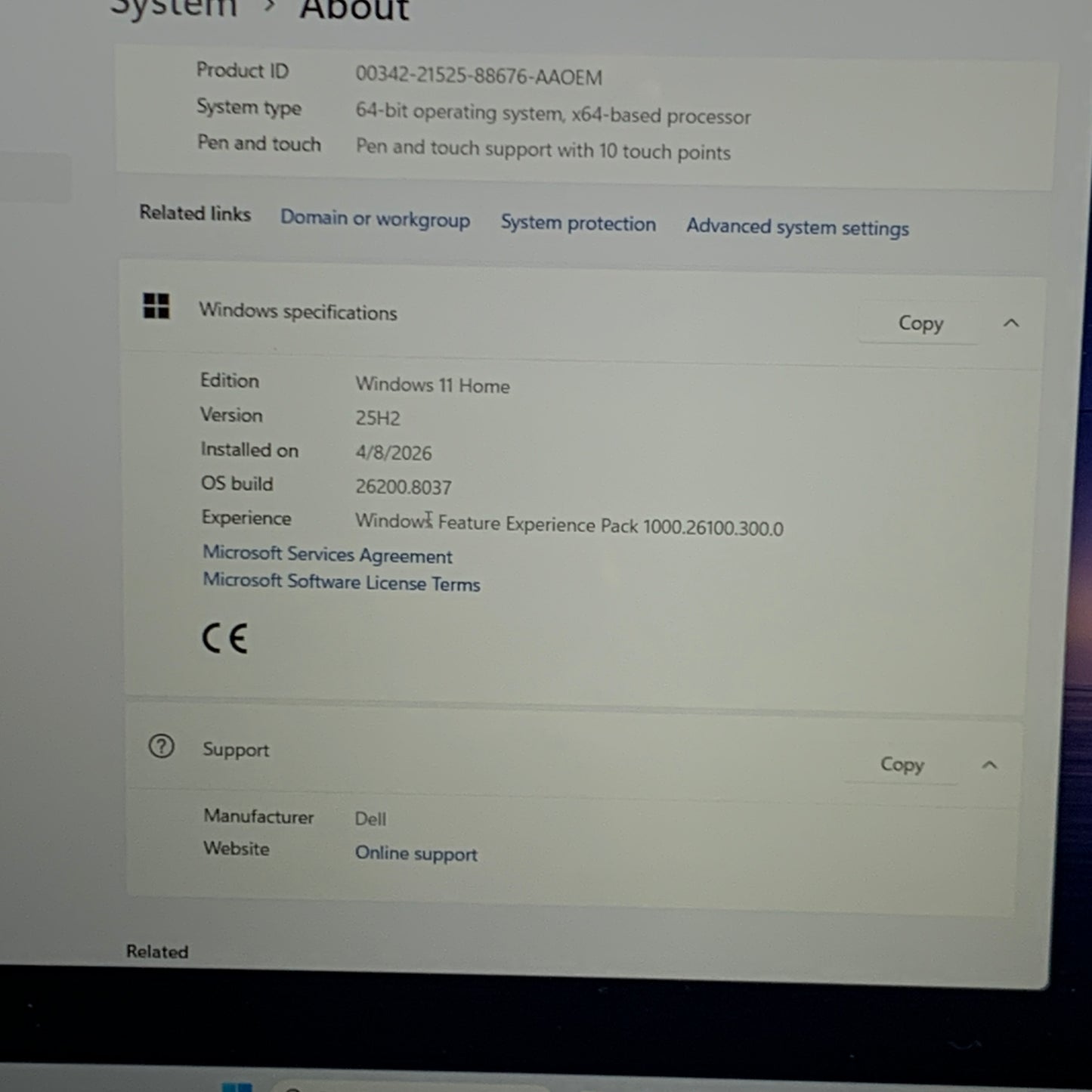 Dell 16 Plus DB16255 16" Ryzen AI 7 350 2.0GHz 32GB RAM 1TB SSD
