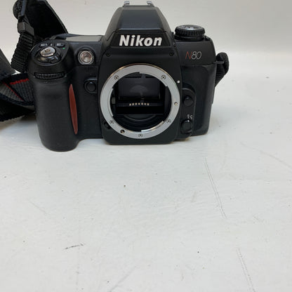 Nikon N80 35mm Film SLR Camera Body - Black
