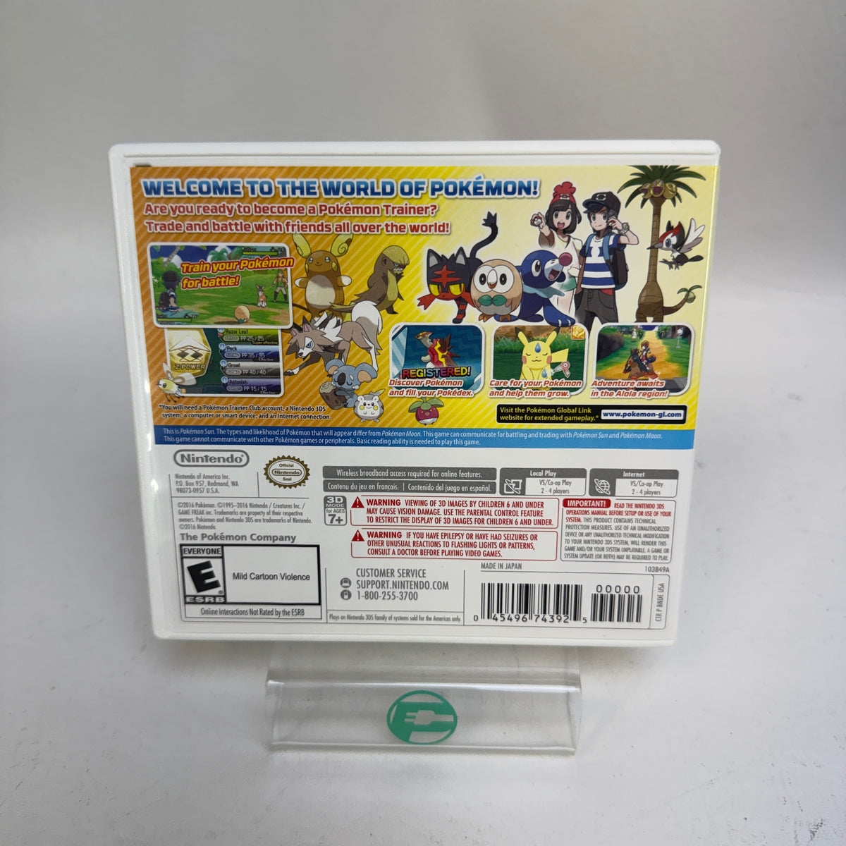 Pokemon Sun (Nintendo 3DS, 2016)