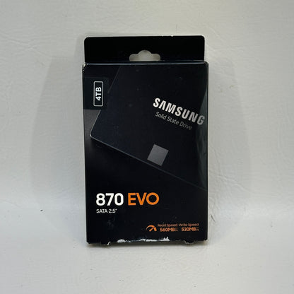 New Samsung 2.5" 870 EVO 4TB SATA III (6 Gb/s) SSD MZ-77E4T0BAM