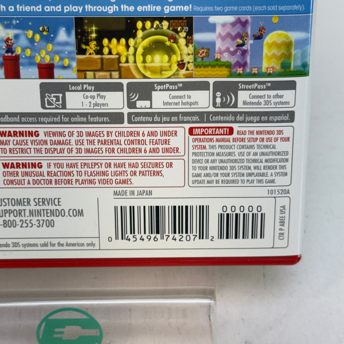 New Super Mario Bros. 2 (Nintendo 3DS, 2012)