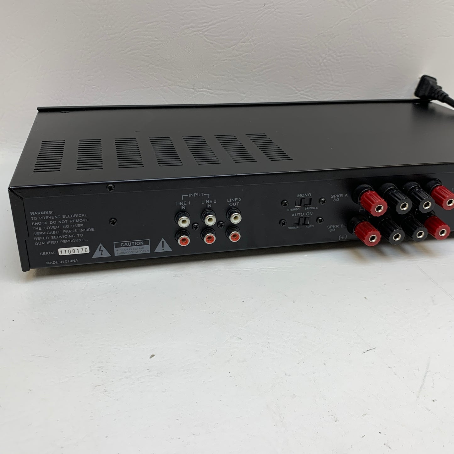 AudioSource AMP 100 2-Channel Stereo Power Amplifier - 100W Total (50W x 2)
