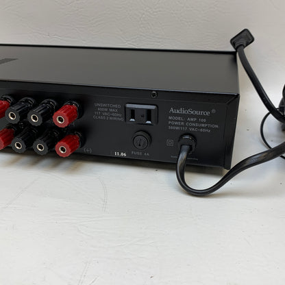 AudioSource AMP 100 2-Channel Stereo Power Amplifier - 100W Total (50W x 2)