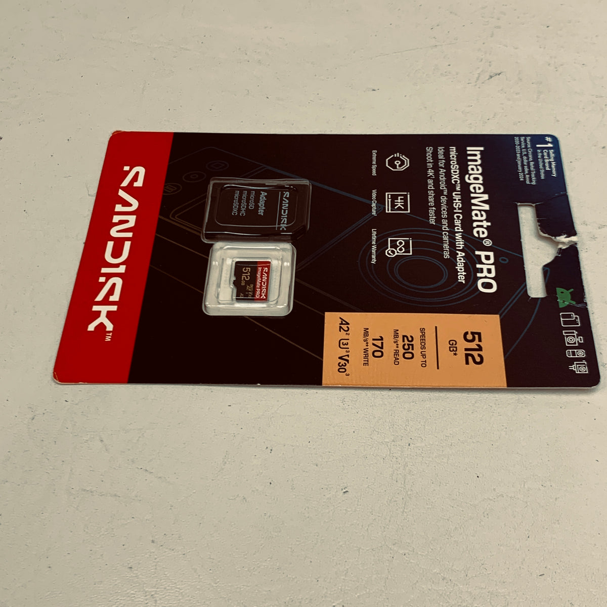 New SanDisk ImageMate Pro microSDXC 512GB UHS-I SSD