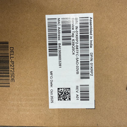 New Dell 27" 2725DE LED-Backlit LCD IPS Business Hub Docking Monitor