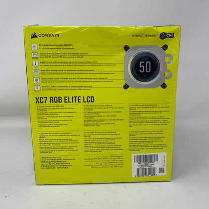 Corsair iCUE XC7 RGB ELITE LCD CPU Water Block CX-9010024-WW