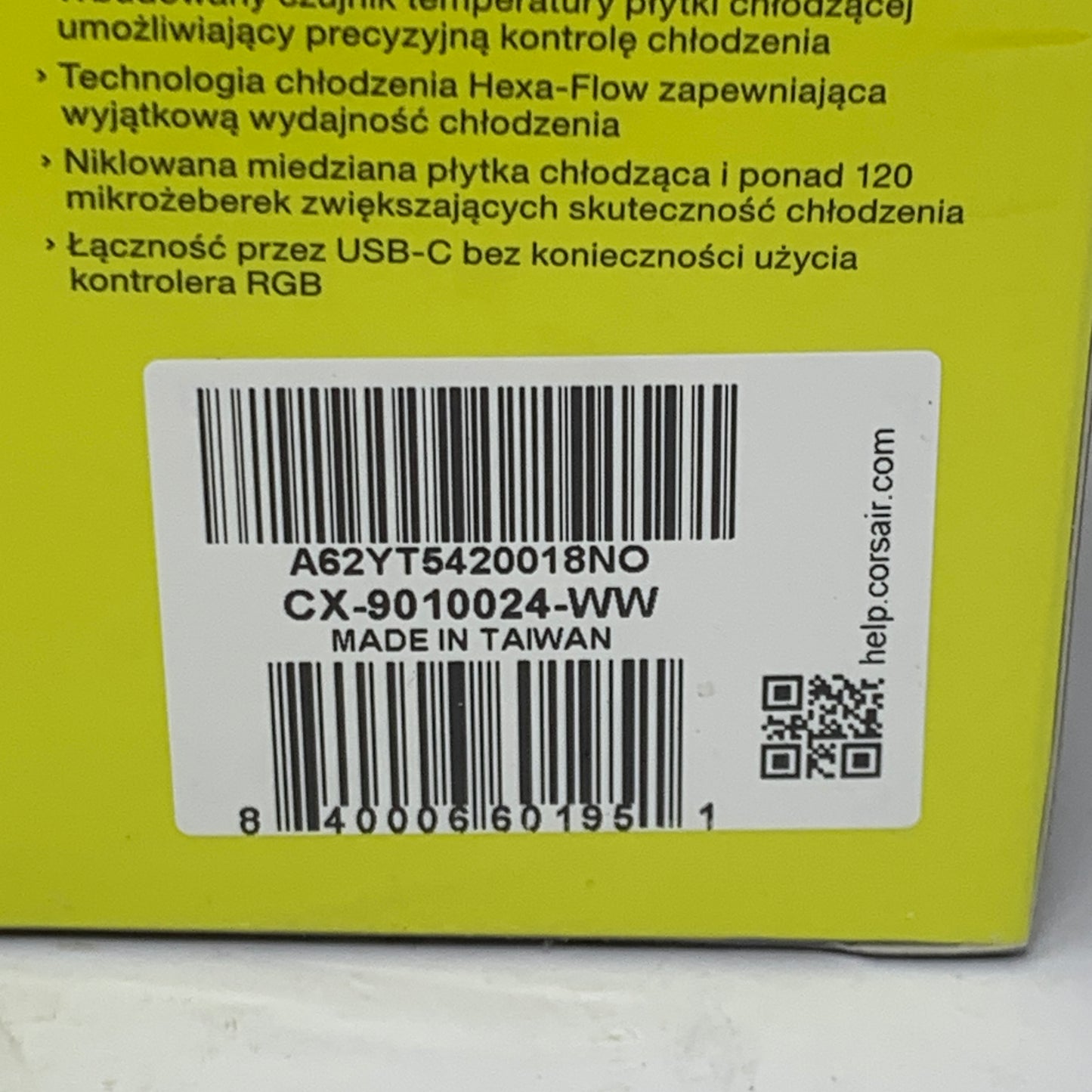 Corsair iCUE XC7 RGB ELITE LCD CPU Water Block CX-9010024-WW