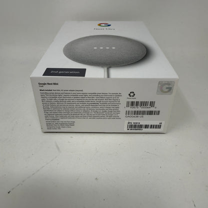 Google Nest Mini 2nd Generation Smart Speaker GA00638-US