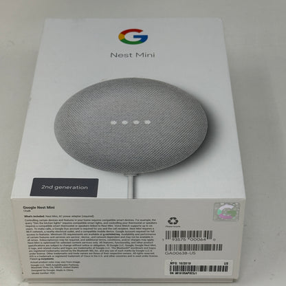 Google Nest Mini 2nd Generation Smart Speaker GA00638-US