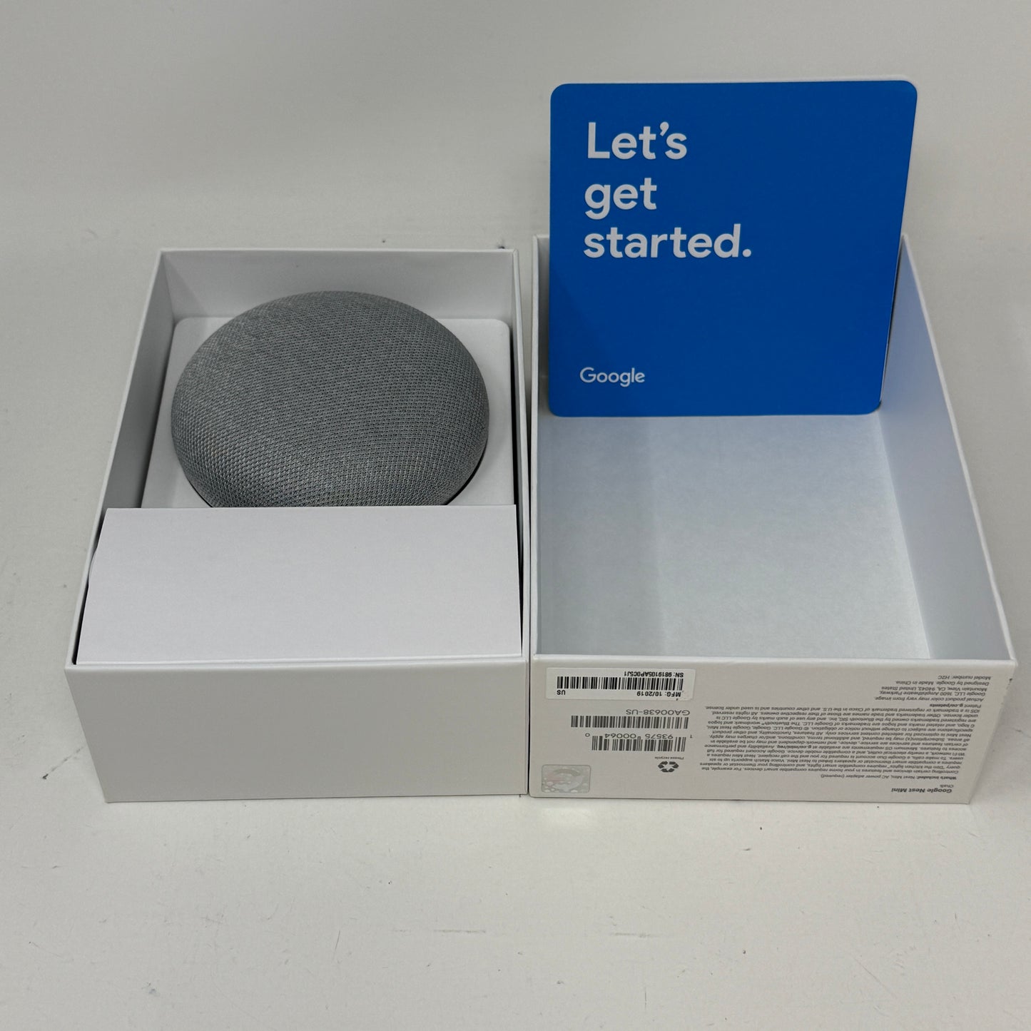 Google Nest Mini 2nd Generation Smart Speaker GA00638-US