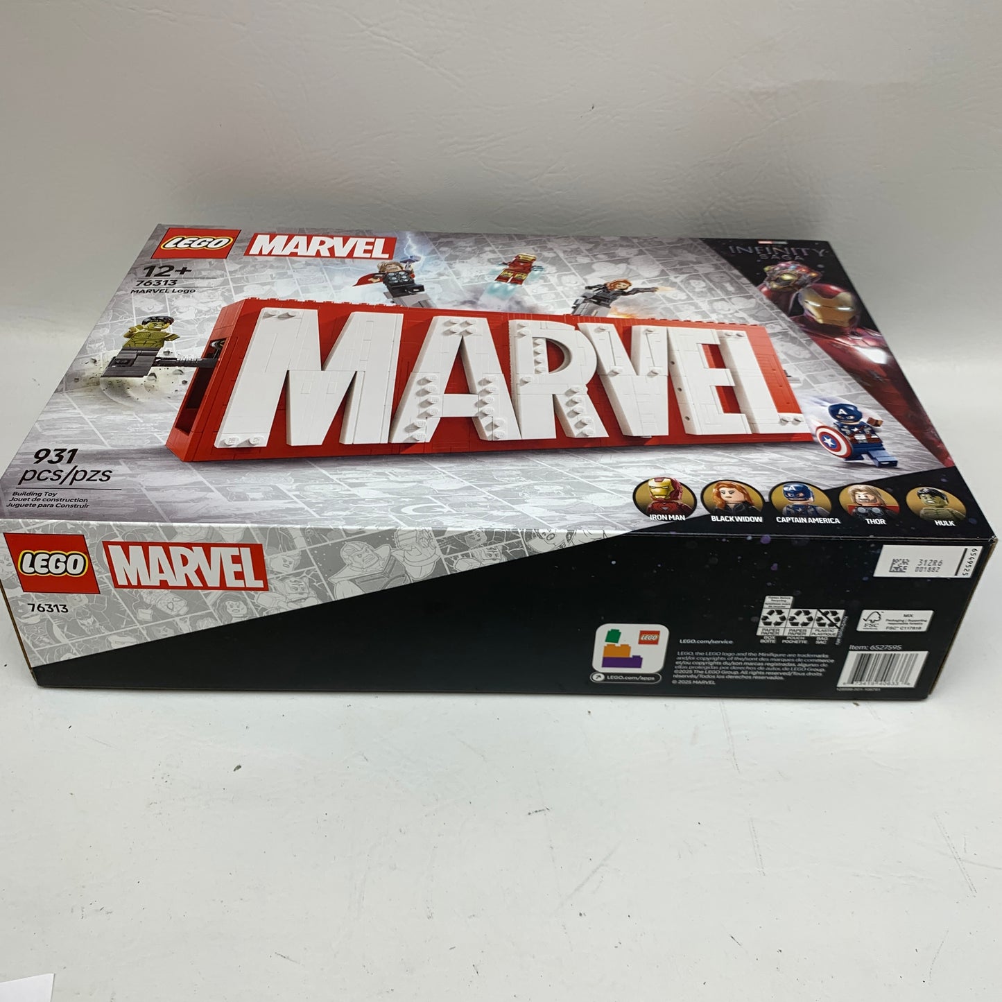New LEGO Marvel Logo & Minifigures 76313 - Collectible Display Set - 931 Pcs
