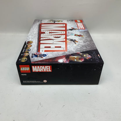 New LEGO Marvel Logo & Minifigures 76313 - Collectible Display Set - 931 Pcs