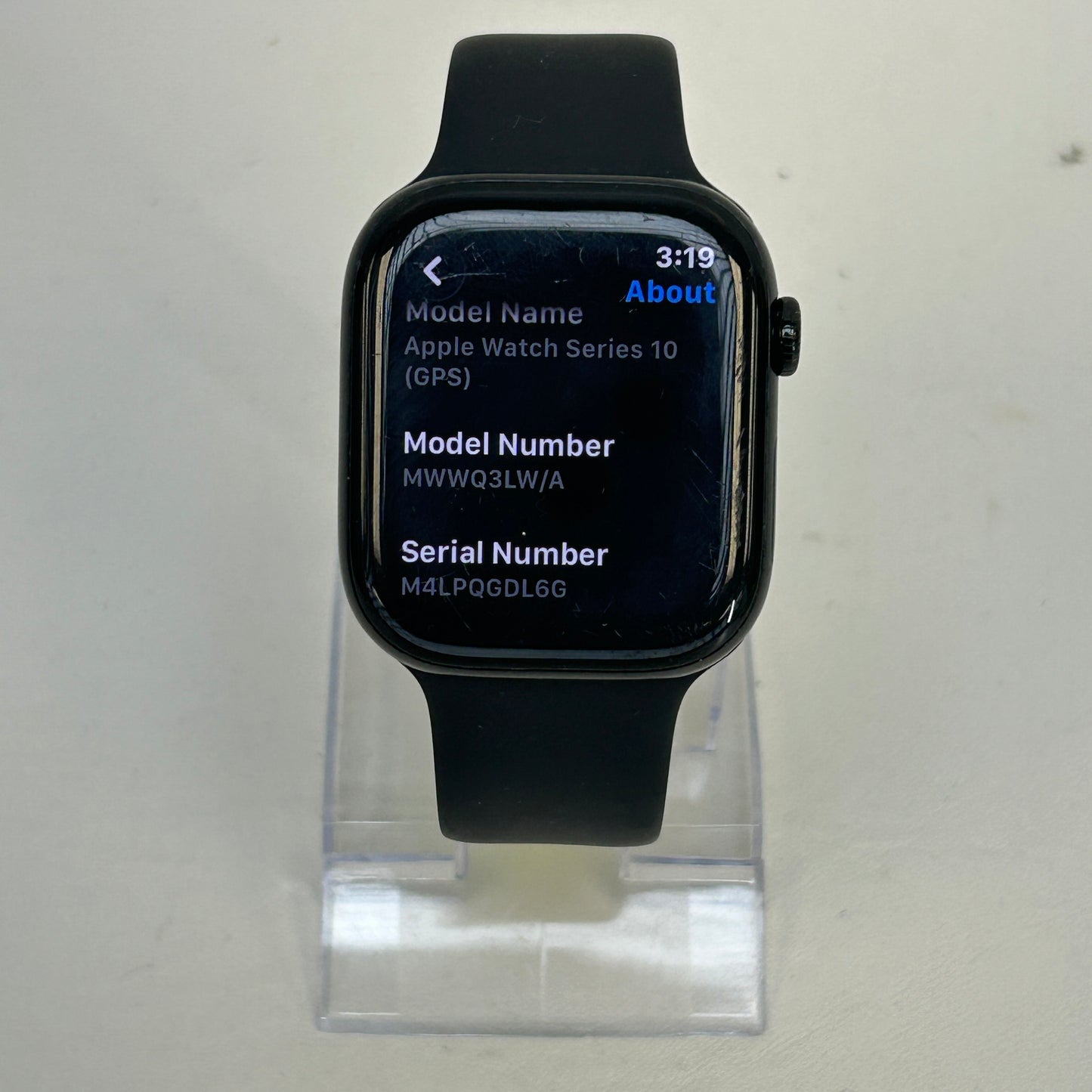 GPS Only Apple Watch Series 10 46MM Jet Black Aluminum Black Sport Band MWWQ3LW/A