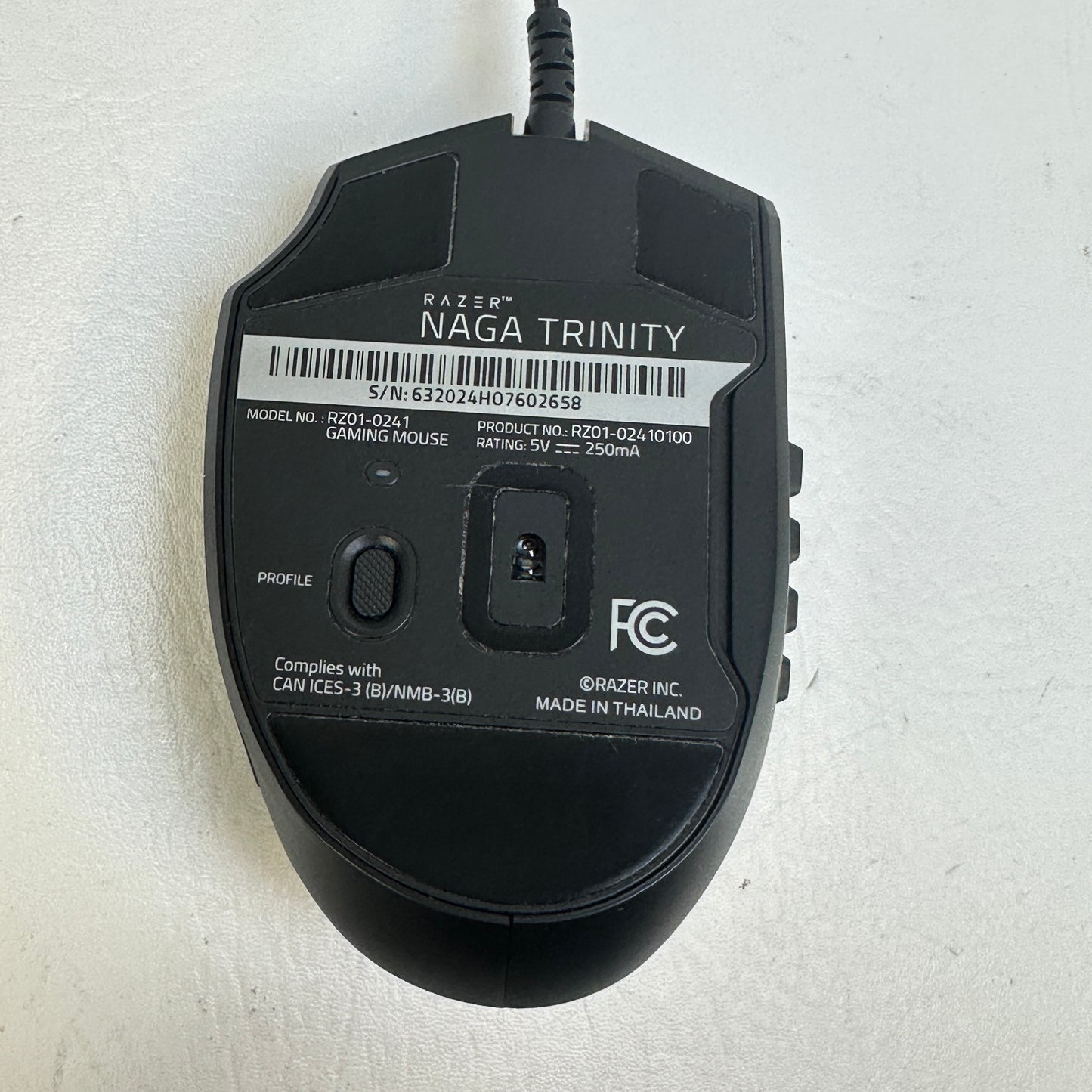 Razer Naga Trinity Wired  Gaming Mouse RZ01-0241