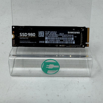 Samsung 2280mm 980 SSD 250GB M.2 NVMe Gen 3.0 x 4 SSD MZ-V8V250