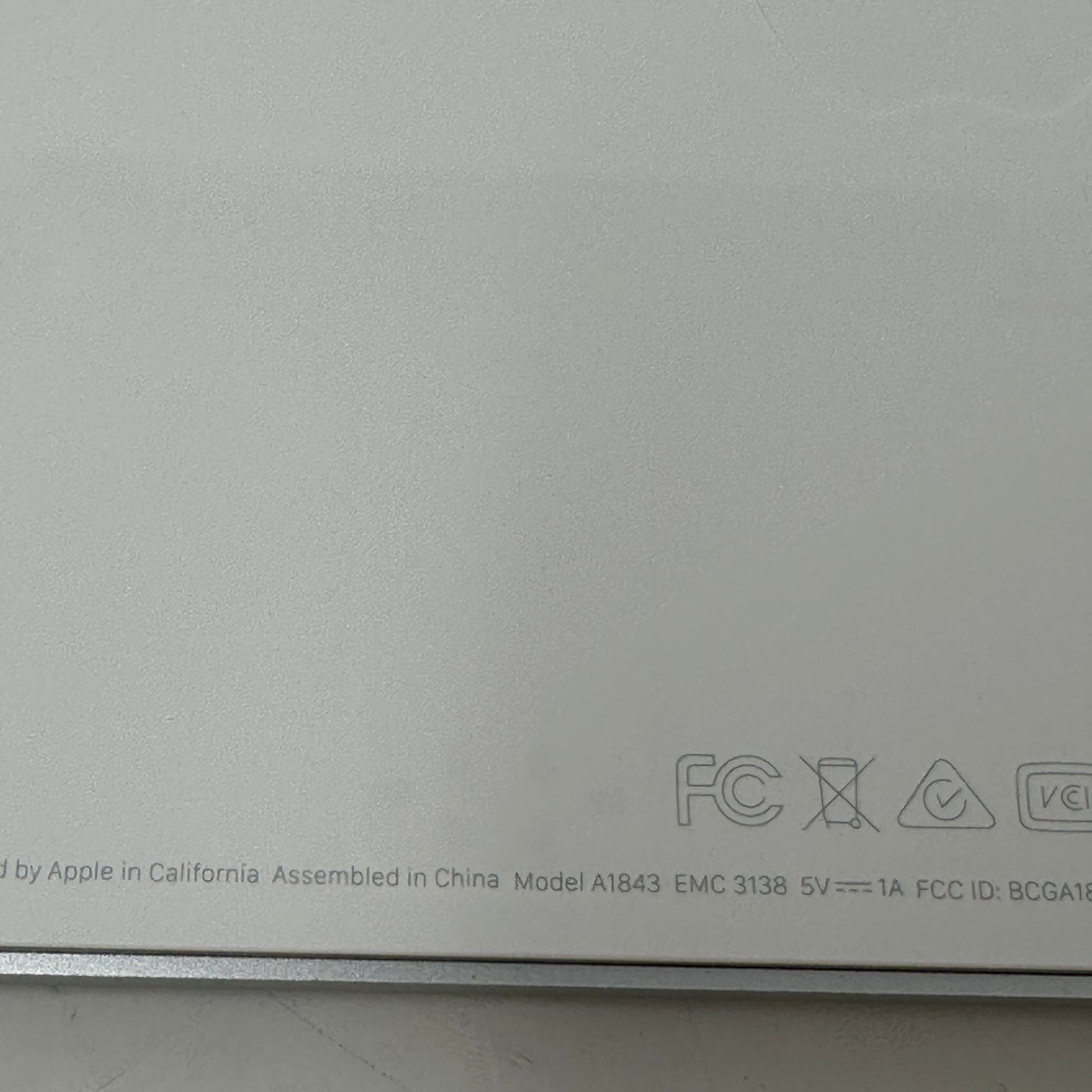Apple 5W Magic Keyboard w/ Numeric Keypad A1843 Silver