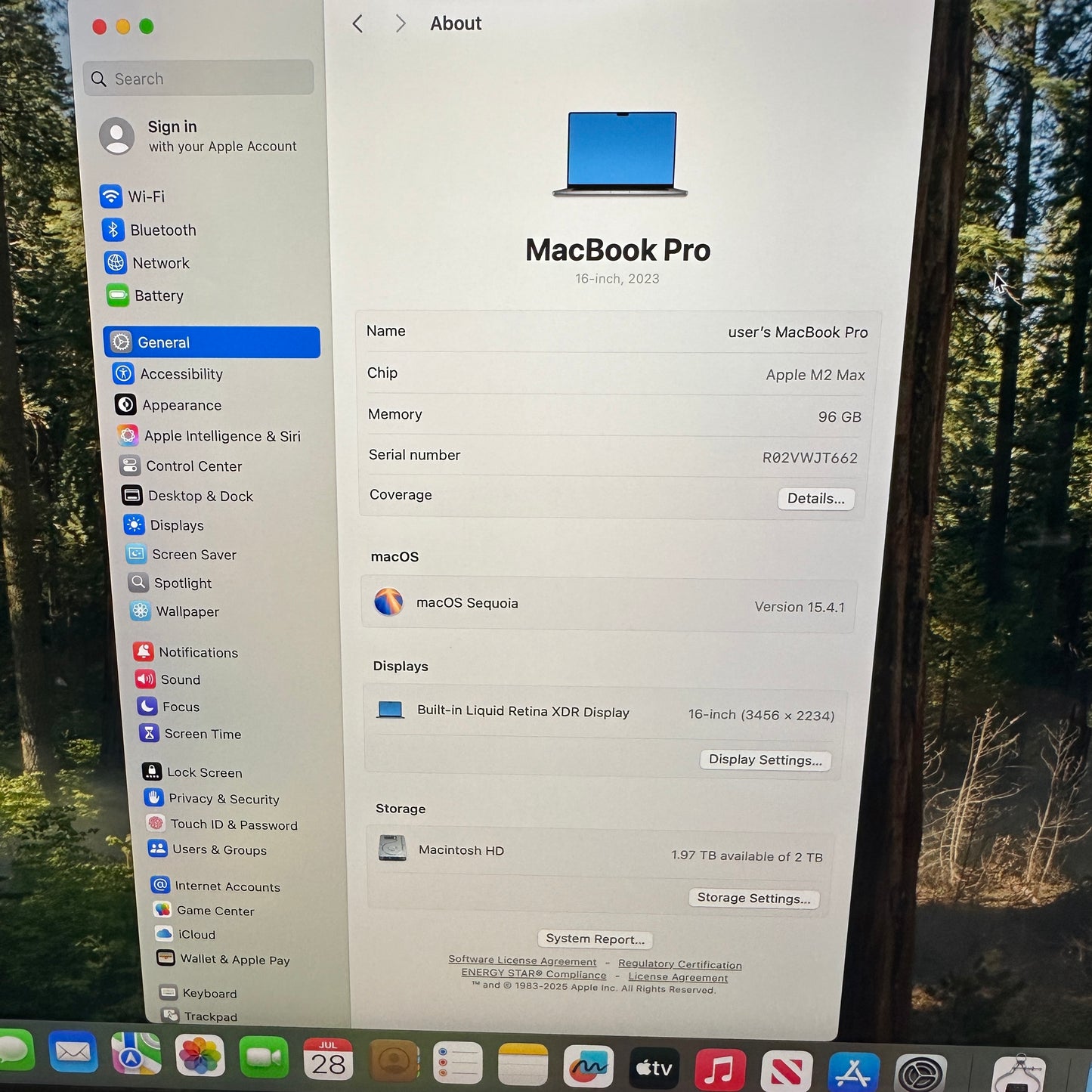 2023 Apple MacBook Pro 16" M2 Max 38C GPU 3.5GHz 96GB RAM 2TB SSD A2780