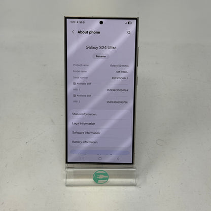 Unlocked Samsung Galaxy S24 Ultra 12GB RAM 512GB SM-S928U Titanium Gray