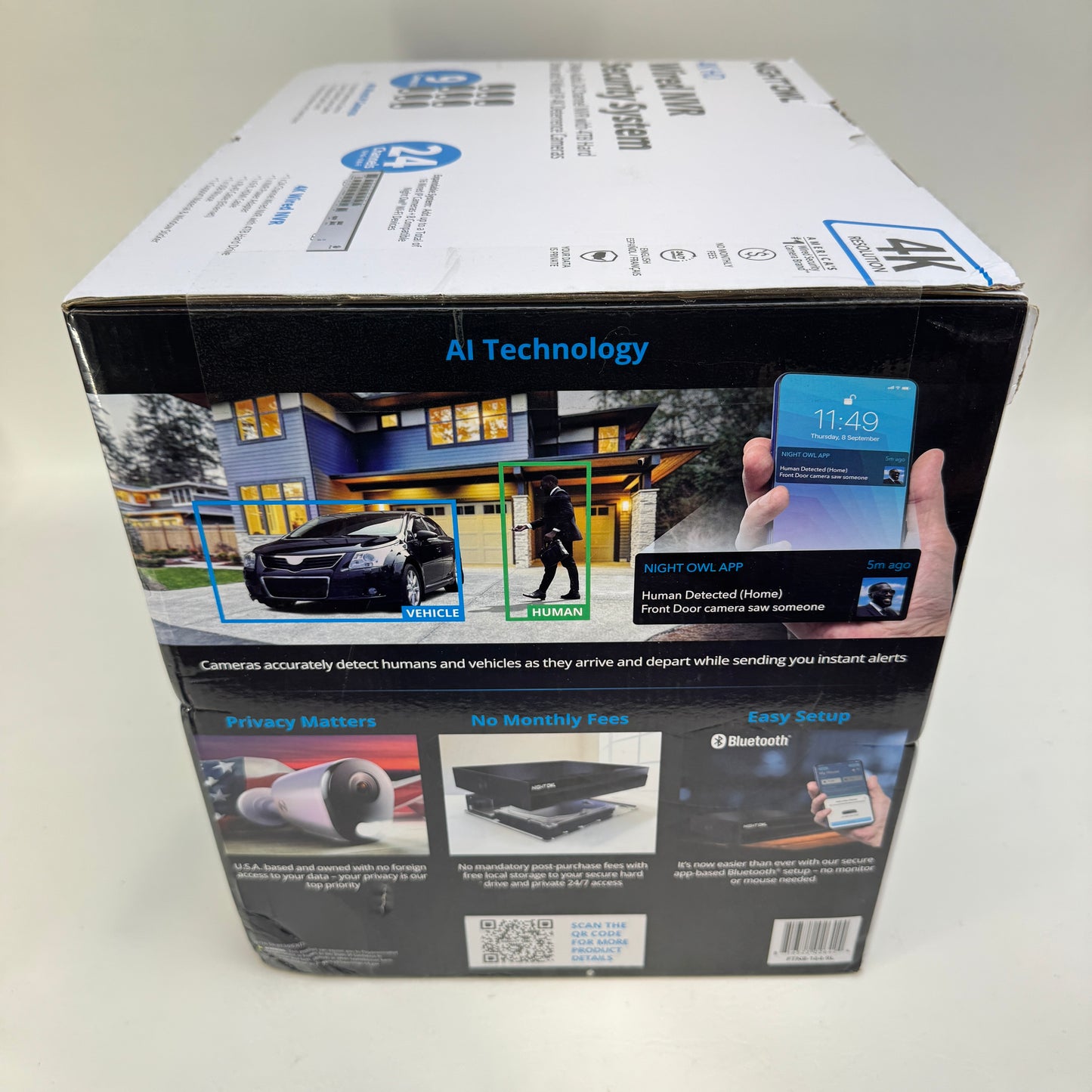 New Night Owl 4k HD Wired NVR Security System Surveillance Camera FTN8-164-9L 