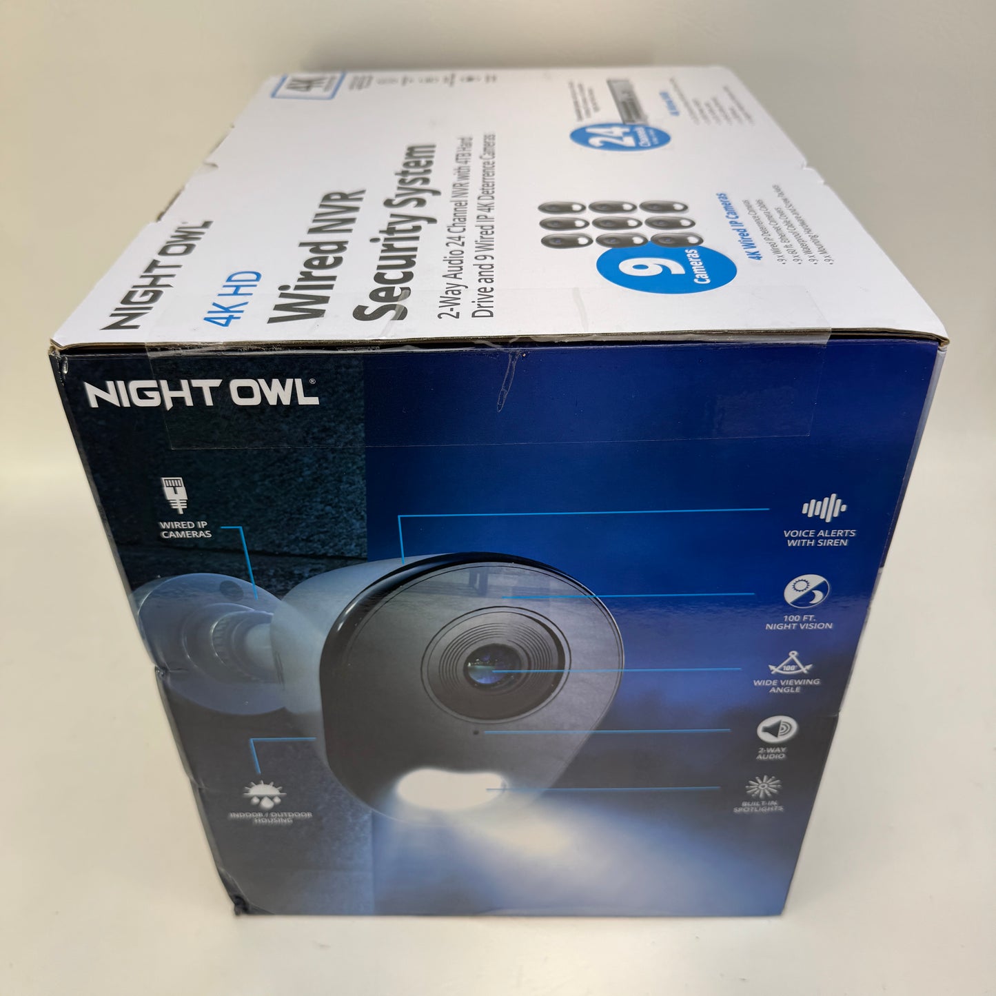 New Night Owl 4k HD Wired NVR Security System Surveillance Camera FTN8-164-9L 