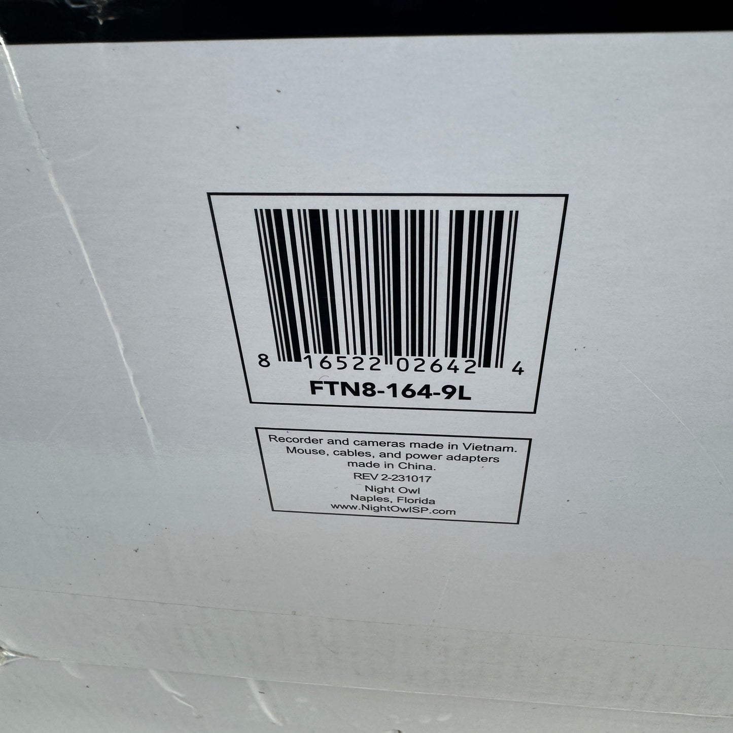 New Night Owl 4k HD Wired NVR Security System Surveillance Camera FTN8-164-9L 