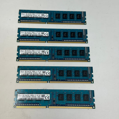Lot of 5 SK Hynix 4GB (1x4GB) RAM DDR3 1600MHz HMT451U6AFR8C
