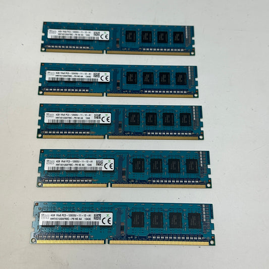 Lot of 5 SK Hynix 4GB (1x4GB) RAM DDR3 1600MHz HMT451U6AFR8C