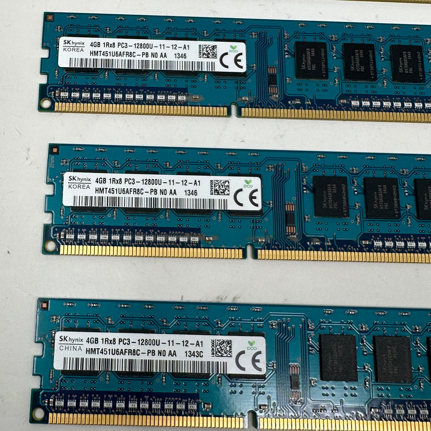 Lot of 5 SK Hynix 4GB (1x4GB) RAM DDR3 1600MHz HMT451U6AFR8C