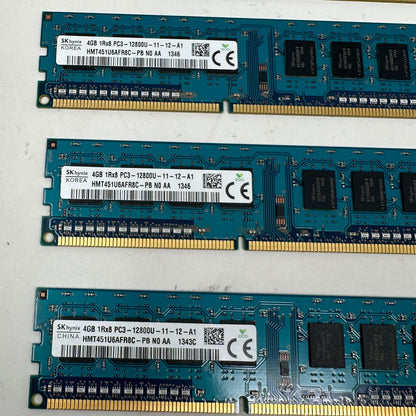 Lot of 5 SK Hynix 4GB (1x4GB) RAM DDR3 1600MHz HMT451U6AFR8C