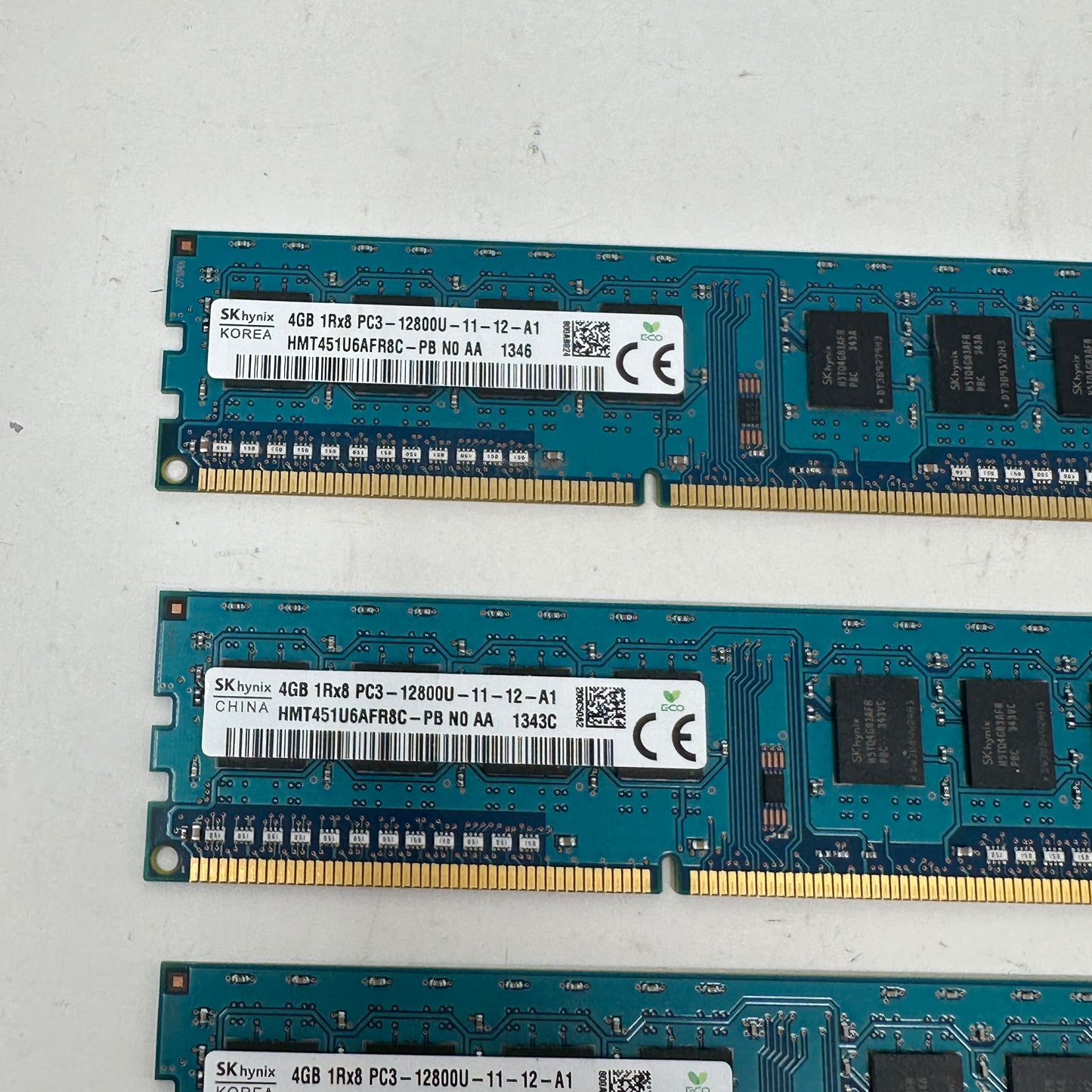 Lot of 5 SK Hynix 4GB (1x4GB) RAM DDR3 1600MHz HMT451U6AFR8C