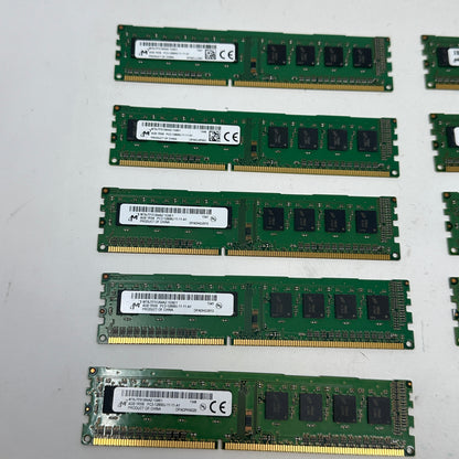 Lot of 10 Micron 4GB (1x4GB) RAM DDR3 1600MHz MT8JTF51264AZ