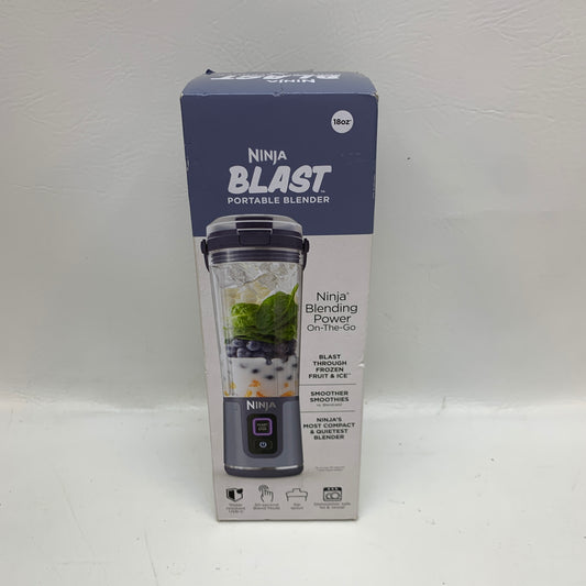 New Ninja Blast BC151NV Portable Blender Cordless USB-C Denim Blue 18oz