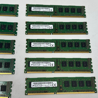 Lot of 10 Micron 4GB (1x4GB) RAM DDR3 1600MHz MT8JTF51264AZ