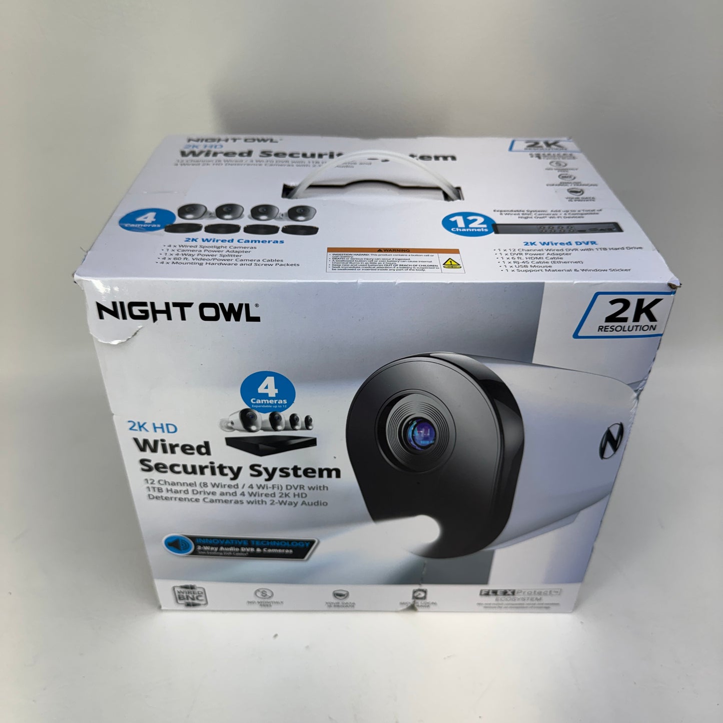 New Night Owl 2K Wired Security System WM-FTD281-4L