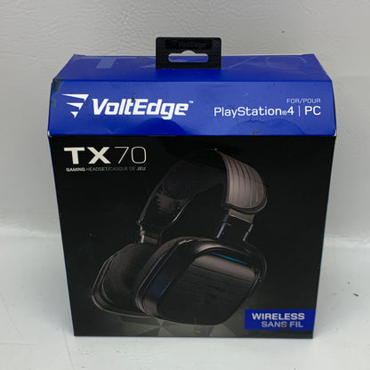 New VoltEdge TX-70 Wireless RF Stereo Gaming Headset - 50mm Drivers - Black
