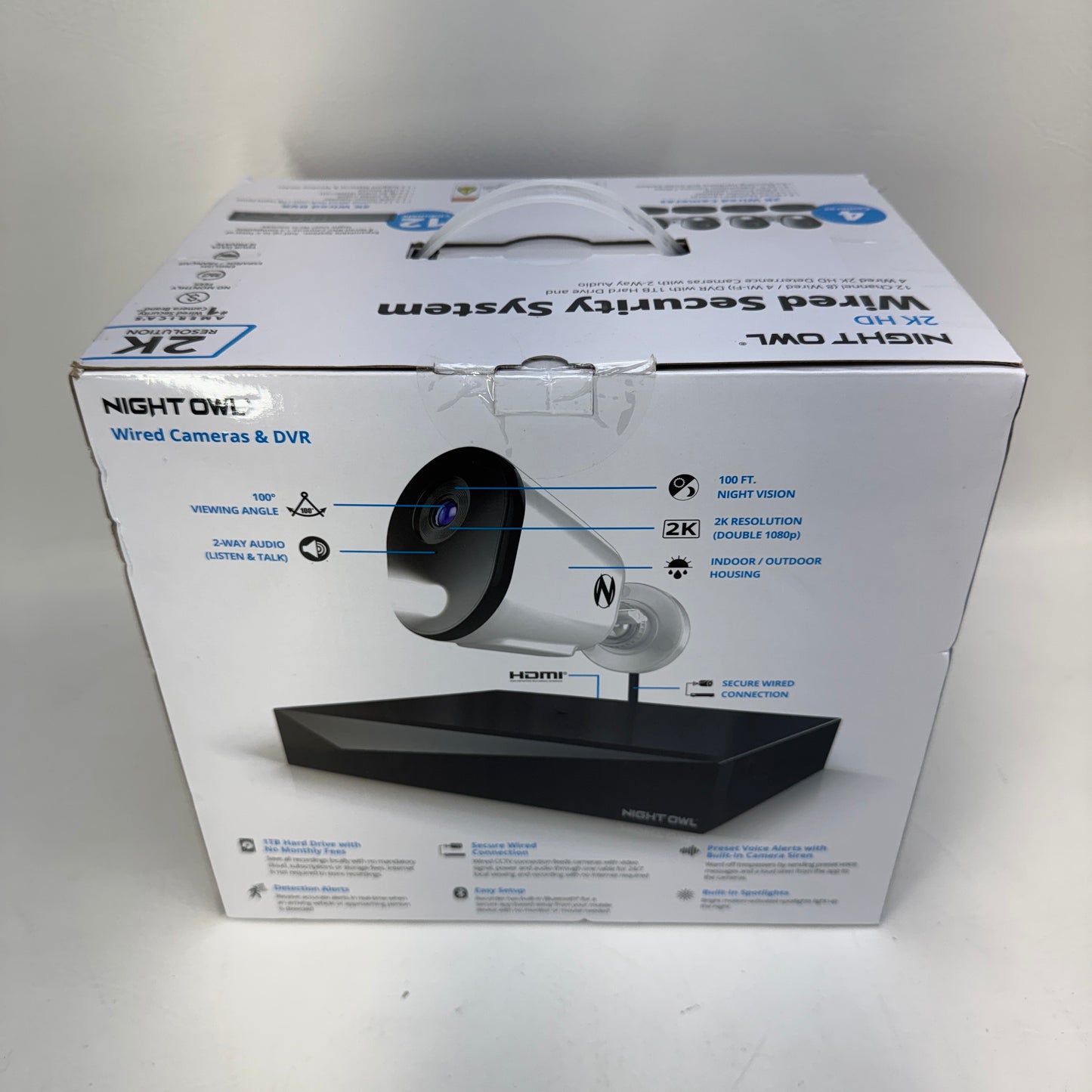 New Night Owl 2K Wired Security System WM-FTD281-4L